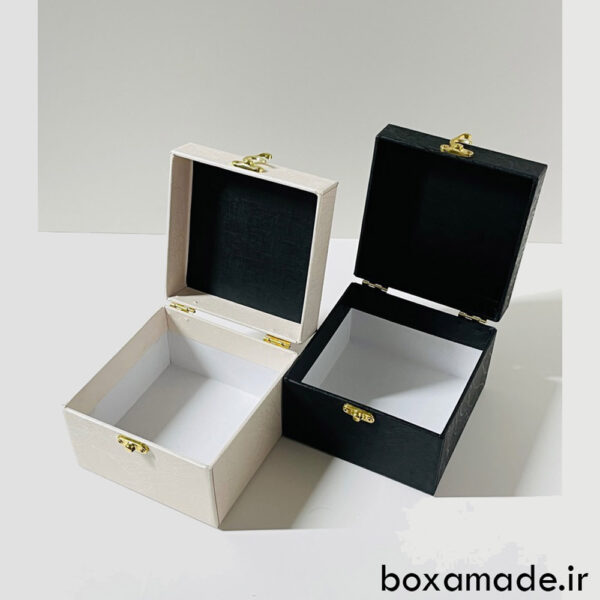 جعبه صندوقچه ای چوبی سایز 13 در 13 ارتفاع 7